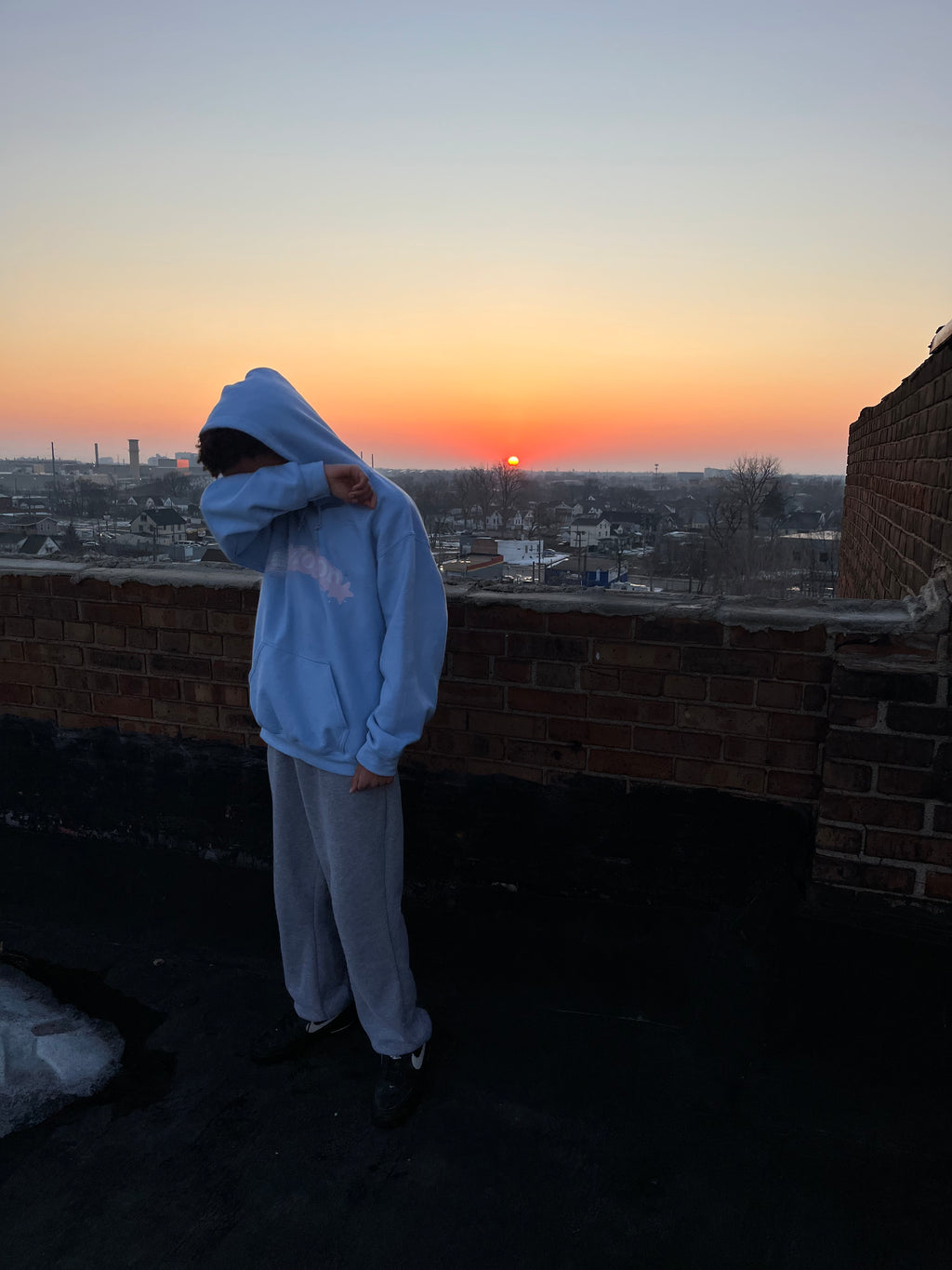 Light Blue Motion Hoodie