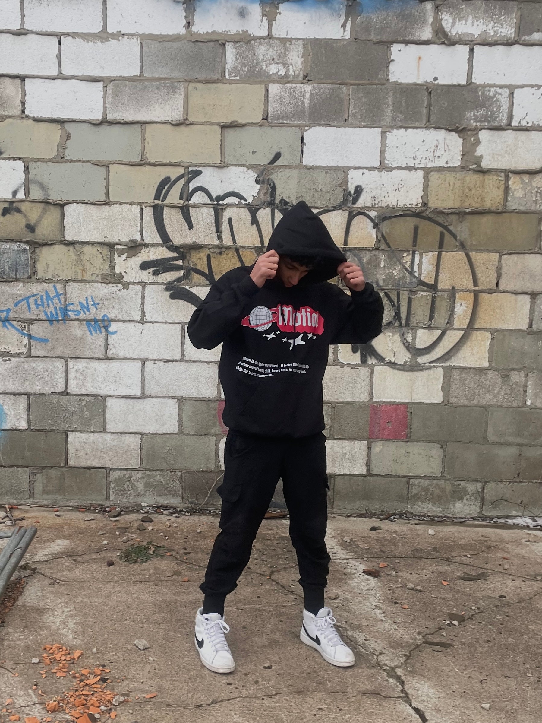 Unisex Black OG Motion Hoodie