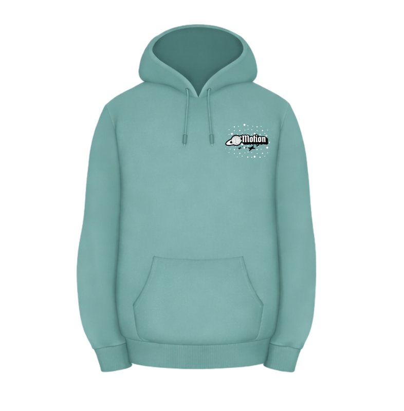 Teal "Never confuse motion with action" Hoodie